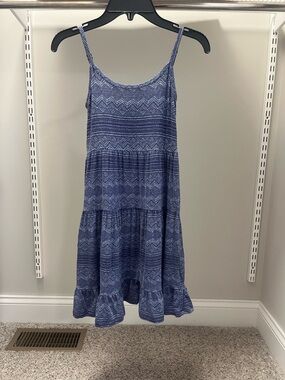 Tucker + Tate Blue Patterned Tiered Sundress, size 7/8
